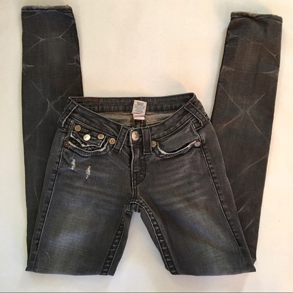 True Religion Black Julie Big T Skinny Jeans - Picture 2 of 8